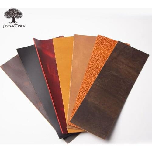 Small size Natural square piece Cowhide First Layer leather hides cow skin thick genuine leather about 2 mm brown Crazy Horse