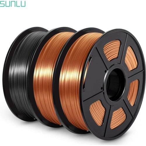 SUNL 3D Printing Filament PLA SILK Filament 3KG for 3D Printer with Spool Colorful Eco-friendly Material to DIY Artwork Printing