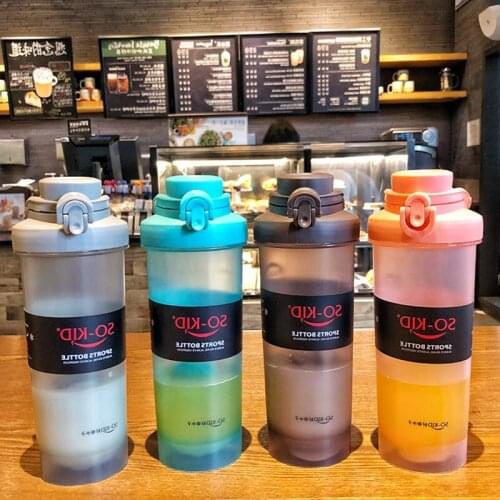New 700ML(24oz) Protein powder Health Blender Shaker cup Non-Toxic Wide Mouth 100% Leak Proof sports Heath Shaker Water Bottles