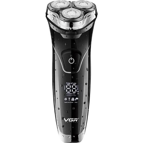 Professional LED intelligent electric facial grooming shaver beard trimmer rechargeable razor men shaving machine washable