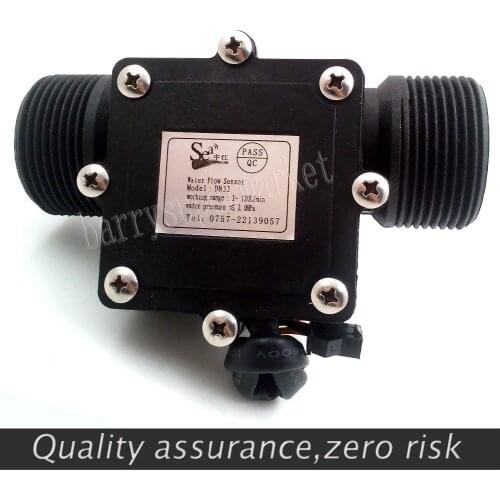 Water Flow meter flowmeter Hall Sensor Switch counter fuel gauge indicator caudalimetro flow device DN32 G1.25 1-120L/min