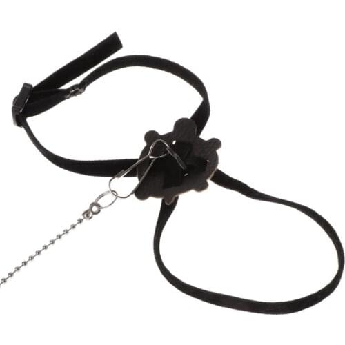 Adjustable PU Leather Pet Turtle Tortoise Reptile Lizard Harness Leash Strap Lead Control Rope Traction Belt for Walking Outing