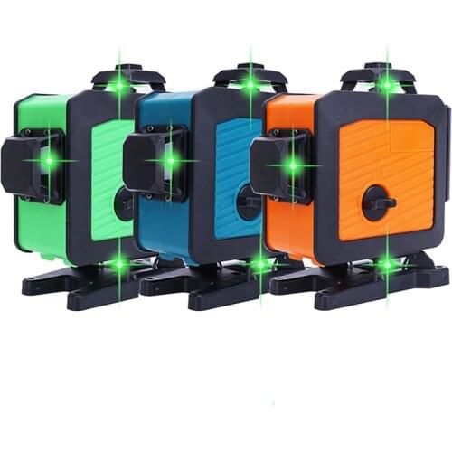 16 Lines 4D Laser Level 360 Self-Leveling Horizontal & Vertical Super Powerful Green Beam Cross Lasers Spirit Level Indoor Tools