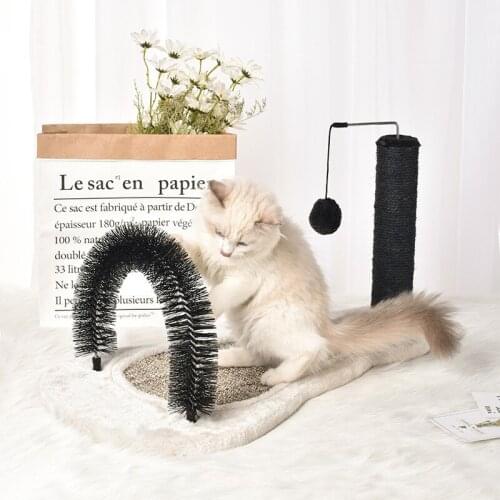 Pet Supplies Cat Scratch Board Pets Velvety Sisal Sling Toys Cat Grabs Pole Wear Resistant Claw Products Cat Toys