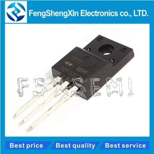 10pcs/lot MBRF30100CT 30100CT B30100G TO-220F Power Rectifiers