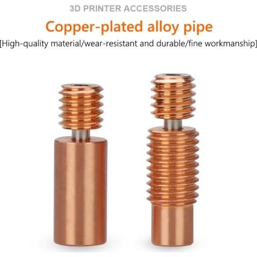 2pcs Bi-Metal Heatbreak Bimetal Heat Break For E3D V6 hotend Heater Block Throat For Prusa i3 MK3 Break 1.75MM Filament Smooth