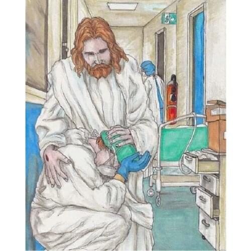 5D DIY full Diamond Mosaic Cross Stitch Kit Diamond Painting Doctor Diamond Embroidery picture home Decorative Stickers