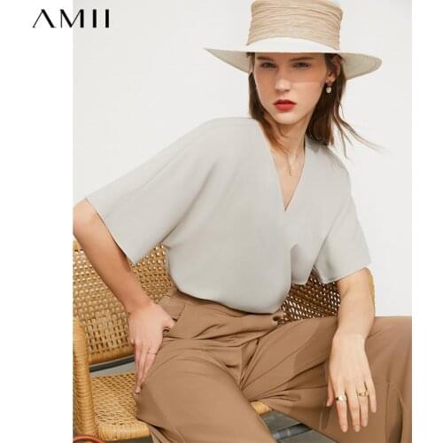 Женские шифоновые рубашки Amii China At AliExpress