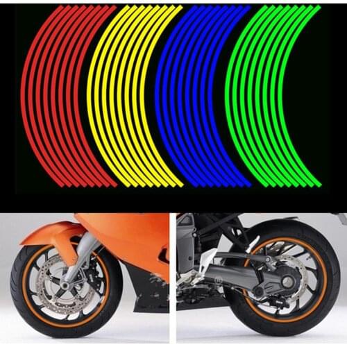 Car Auto Wheel Rim tire Tape Sticker DIY for Kawasaki ZZR600 Z900 Z650 VERSYS 1000 VULCAN S 650cc Z750 Z750S