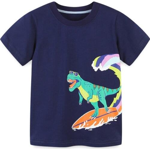 Bambino 2021 New Tees of Children 2-7 Years Cartoon Pure Cotton T shirt for Kids Boys Tops Clothing Baby Clothes Child Costume