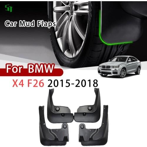 Car Mud Flaps For BMW X4 F26 2015-2018 Mudflap Car Mudguard Mudflap Fender Mud Guard Flaps Splash Flap Mudguards Accessories