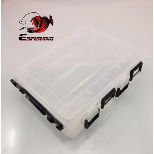 ESFISHING Fishing Tackle Boxes 198mm Hook Storage Case Box Compartments Fish Lures Plastic Storage Holder Fishing Accessories