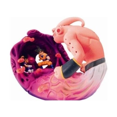 BANDAI Dragon Ball Action Figure Genuine Scene Big Egg 14 Majinbuu Body Son Goku Vegetajv Rare Model Toy Decoration