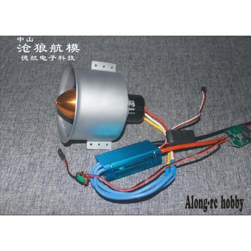 Freewing 12 blades 90 metal EDF 6S 4068-1835 inrunner motor and 130A ESC power set 4200g thrut for 90 mm RC plane JET airplane
