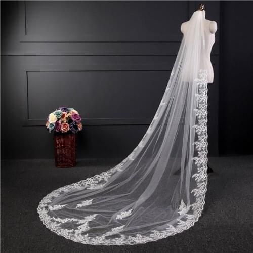 HONGFUYU Wedding Lace Veils