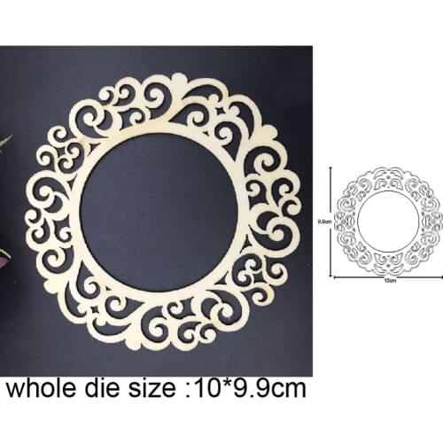 Lace Circle Frame Metal Cutting Dies stamp and dies Stencil DIY Scrapbooking dies Album Card Making Embossing Die Cut Craft dies