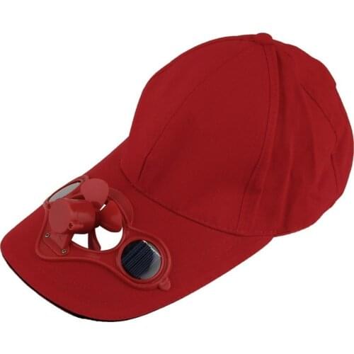 Fishing Summer Sport Outdoor Hat Cap With Solar Sun Power Cool Fan For Cycling Energy Save No Batteries Required