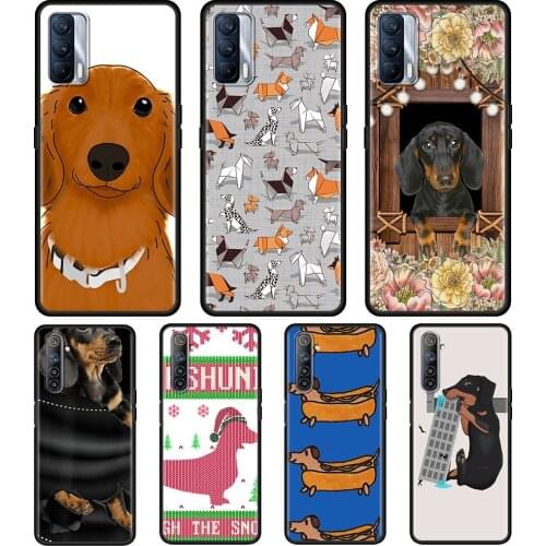 The Dachshund Phone Case For Oppo Realme 8 Pro Case Realme GT XT X3 X2 Q3 5 6 6i 7 Pro C15 C21 Soft Cover shell