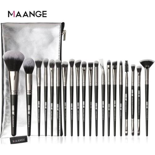 MAANGE Pro 5-20Pcs Makeup Brushes Set Multifunctional Brush Powder Eyeshadow Make Up Brush With Portable PU Case Beauty Tools