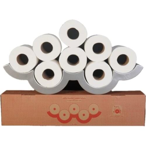 Flying Multiple Roll Toilet Paper Holder Bathroom Organizer Accessories Sheet Wall Mounted Rack New Modern Freestanding Storage Easiness