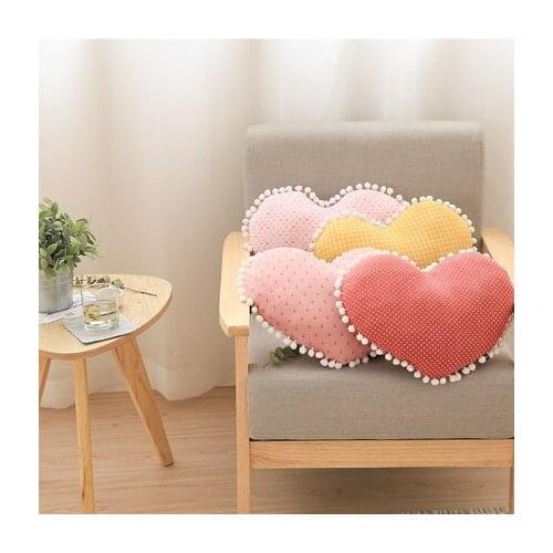 Bow and heart-shaped Seat Cushion Pearl Cotton Chair Back Seat Cushion Bed Pillow Comfortable Chair Cushion Home Decor