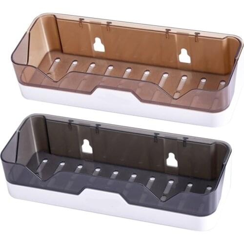 Toilet Bathroom Shelf Shampoo Holder Shower Shelves Wall Mount Kitchen Storage Basket Cosmetic Shelf Home Organizer