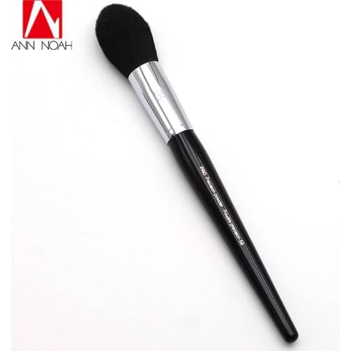 Professional Black Long Wood Handle Synthetic Silky Fiber 59 Streamline Tapered Shape Pro Precision Powder Brush