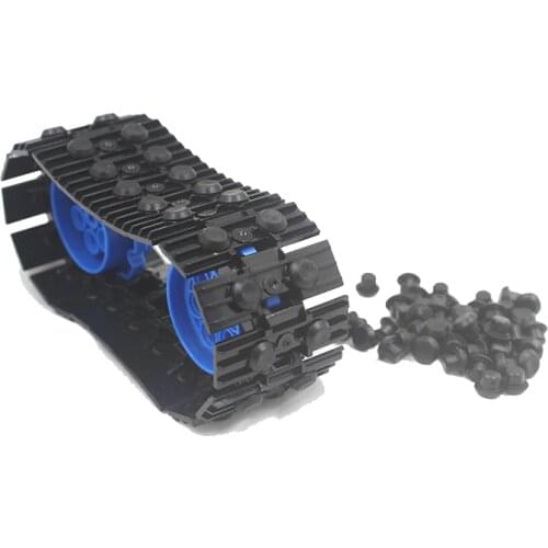 Bulk Technic part Rubber Stopper Chain link Grip Caterpillar Track Attachmen Brick Toy 24375 compatible with Lego Building Block