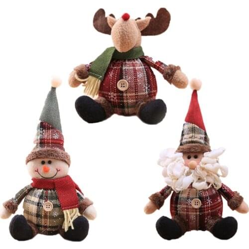 Santa Claus Christmas Doll Merry Christmas Decorations for Home Elk Christmas Ornaments Xmas Tree Decor 2022 Navidad Natal Gifts