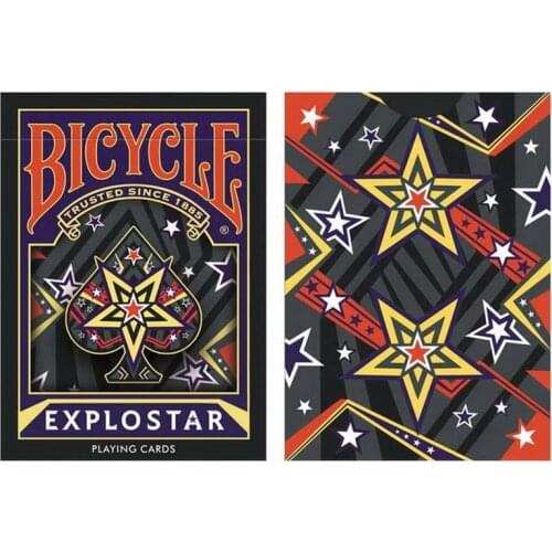 Bicycle EXPLOSTAR Playing Cards Deck Poker Size Cardistry USPCC Limited Edition Magic Card Games Magic Tricks Props for Magician