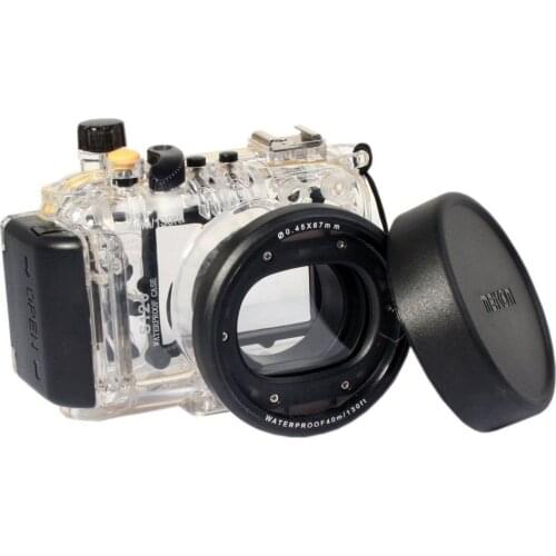 Meikon 40m Underwater Diving Housing Waterproof Case for Canon S120 as WP-DC51