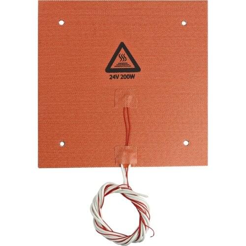 High Quality 235x235mm 240V 200W Waterproof Silicone Heater Bed Pad Electric Heating Mat for 3D Printer Ender-3 CR-10 Parts