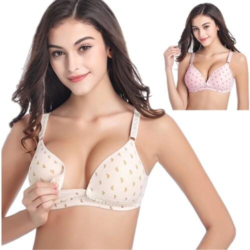 Ladies Nursing bras Front Buckle Maternity breastfeeding pregnant bra Underwear