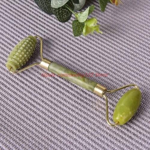 1 Pcs Draagbare Praktische Facial Massage Roller Jade Anti Rimpel Gezicht Afslanken Shaper Body Voet Ontspanning Beauty Tool