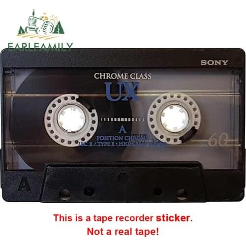 EARLFAMILY 13cm For Blank Audio Car Door Stickers Laptop Fine Decal Air Conditioner Scratch-proof Custom Printing Decoration