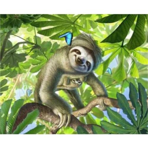 Sloth Animal Diamond Painting Koala 5D DIY Full Square Rhinestone Mosaic Embroidery Cross Stitch Home Decoration XN1213
