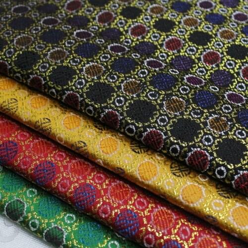 CF872 Gold Purled Jacquard Brocade Fabric For Chinese Wedding Couple Costumes/Jackets/Home Textiles/Pillow Case DIY MATERIALS
