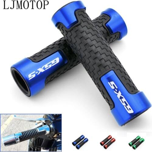 FOR SUZUKI GSXS GSX-S GSX S 750 1000 1000f 125 150 GSX-S1000 2020 Motorcycle 7/8" CNC Aluminum Rubber Gel Handle Bar Hand Grips