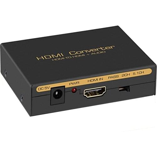 HD 1080P HDMI Converter Audio Splitter HDMI to HDMI SPDIF RCA L/R Audio Video Extractor Converter
