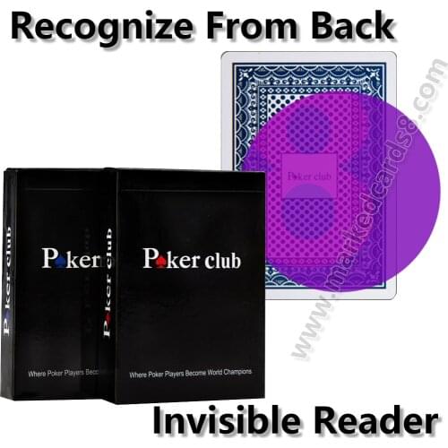 Poker Club Playing Cards Anti Cheat Poker For Infrared Contact Lenses Magic Plastic Board Game Deck