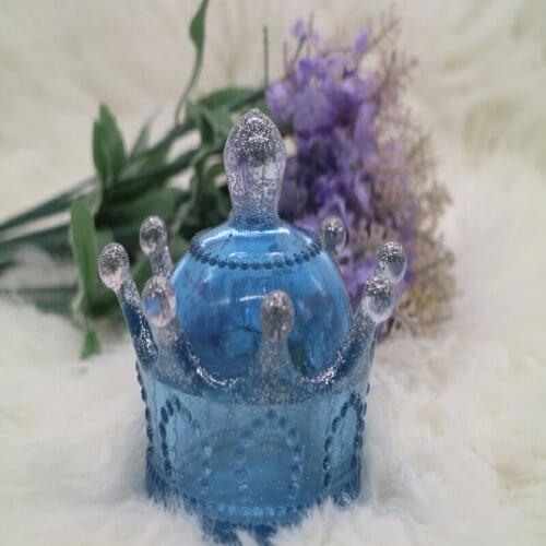 LOVE'N OEM LV014J Storage Trinket Crown Jewelry Box Resin Mold For Diy Epoxy Resin Art Handmade Jewelry Craft Making