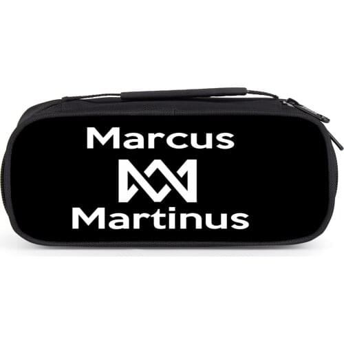 Marcus and Martinus Boys Girls Cartoon Pencil Case Bag School Pouches Children Student Pen Bag Kids Purse Wallet