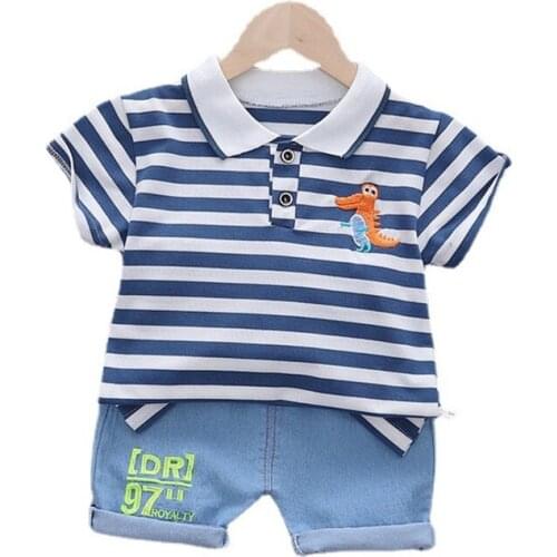 New Summer Baby Boys Clothes Suit Children Girls Sport T-Shirt Shorts 2Pcs/Sets Toddler Casual Costume Outfits Kids Tracksuits