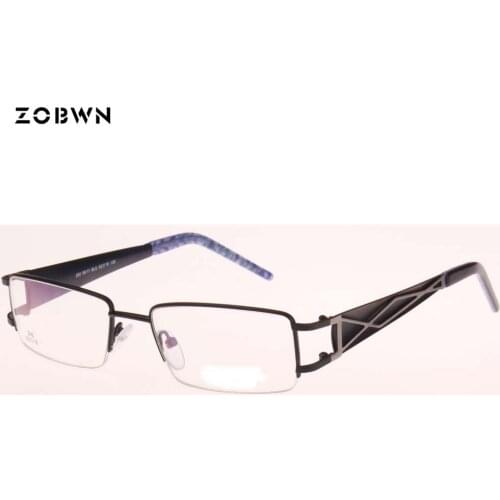 Fashion Women Eyeglasses Acessorios Frame Double layer metal temple Men Optical Glasse Retro spectacle for Computer Glasses gafa