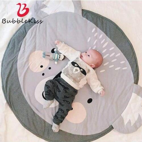 Bubble Kiss Kid Play Rugs For Baby Round Rugs And Carpets For Living Room Decoration Rugs For Bedroom Children Sleep Photo Mats