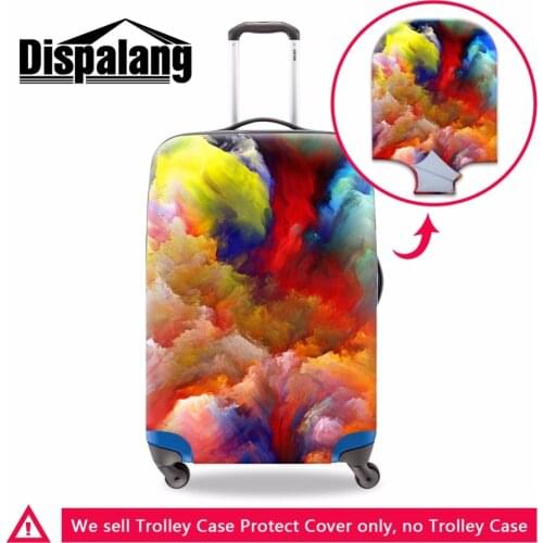 Dispalang Colorful luggage covers for girls elastic polyester spandex suitcase covers women travel accessories Luggage protector