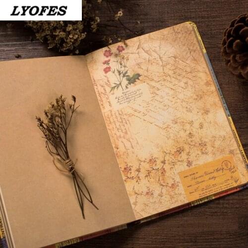 Vintage Sketchbook A5 Journals Notebooks Time Management Planner Agenda Notepads Stationery Office School Supplies Budget Book