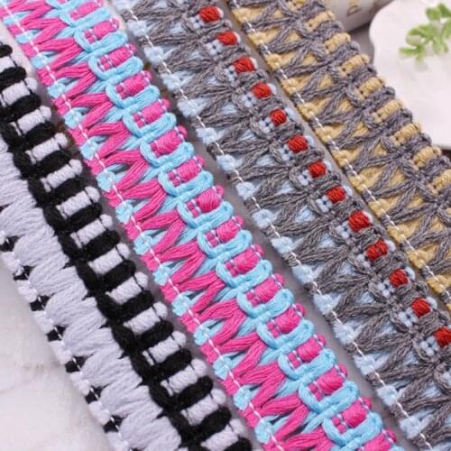 1Yards Silk Tassel Fringe Trim Lace Ribbon Lace for Diy Trim Embroidery Lace Fabric Sewing Curtain Dress Handicraft Accessories