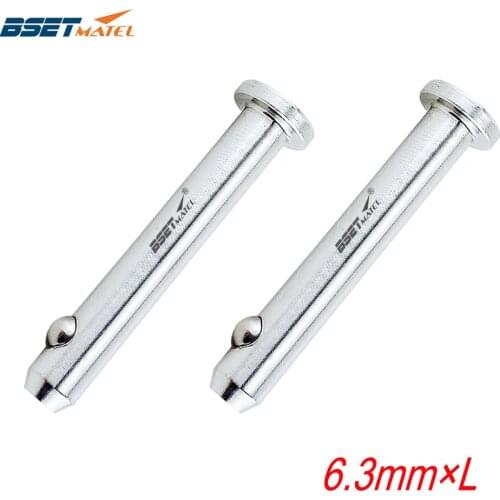 2PCS 6.3mm 316 Stainless Steel Dowel Pin Flat Head Cylindrical Pin Positioning Pins Quick Release Ball Pin Retainer Farm Lawn