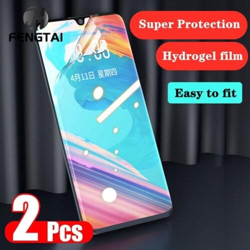 2Pcs Screen Protectors for Samsung Galaxy S10 S9 S8 S7 Edge S10e Hydrogel Film Samsung A51 Note20 Ultra A51 Soft Protective Film